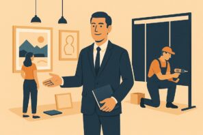 Firma na prodej: galerie umění, výroba výstavních stojanů